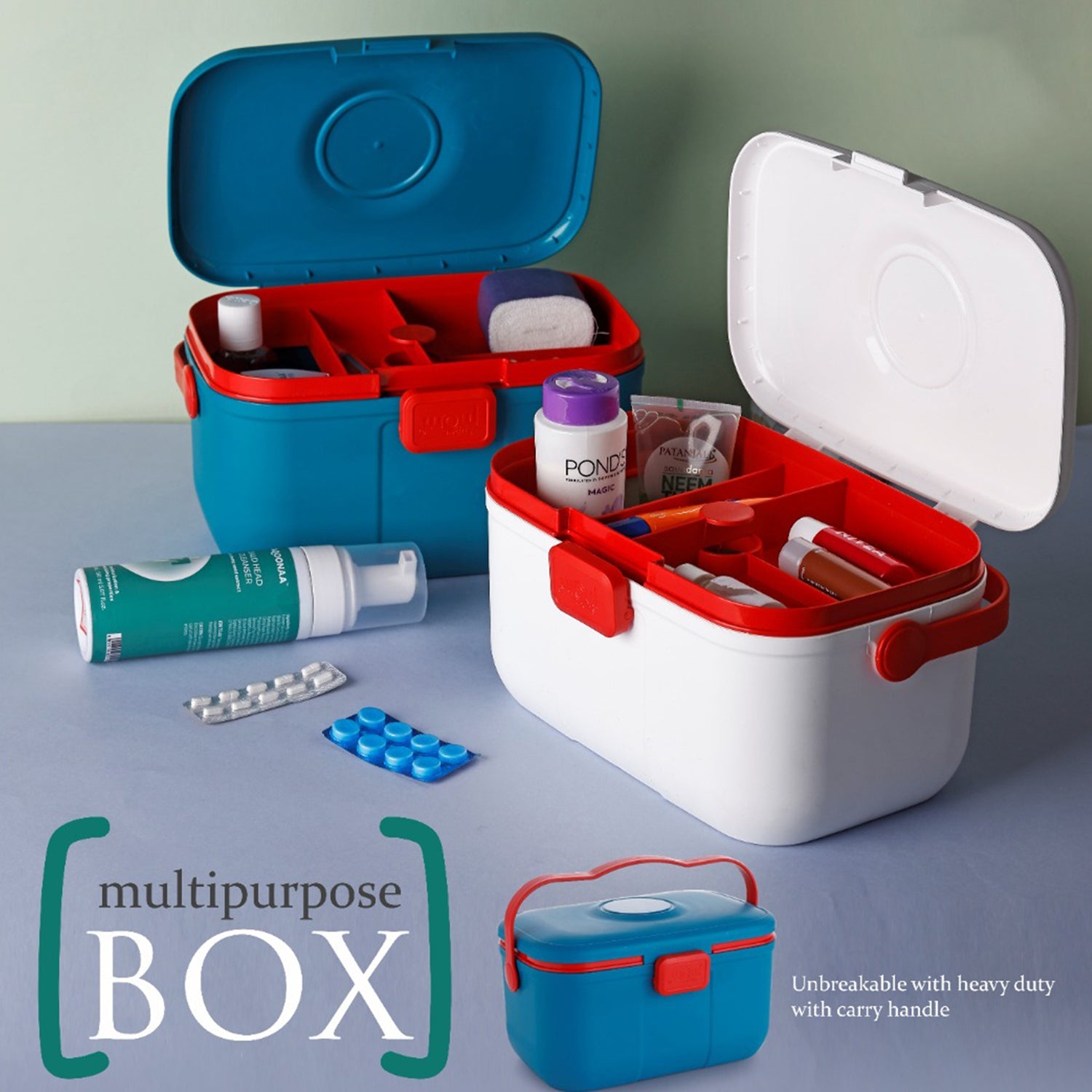 Supermom Multipurpose Storage Box with Handle (1 Pc) Supermom Multipurpose Storage Box with Handle (1 Pc)